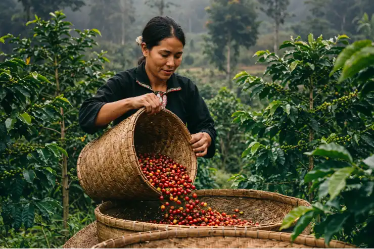 harvesting-coffee-beans