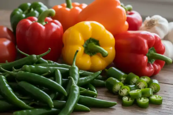 Globalshipify Green Chilies and Capsicums