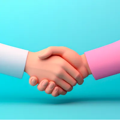 business handshake illustration